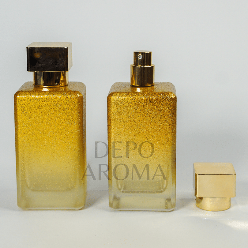 Botol Gold Glitter Screw 100ml
