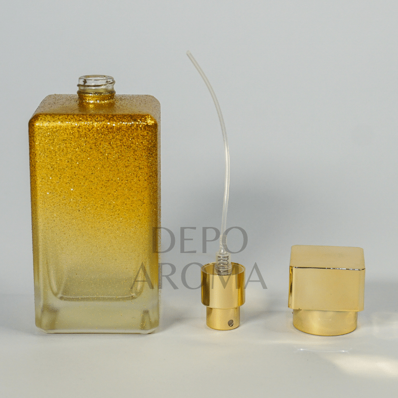 Botol Gold Glitter Screw 100ml