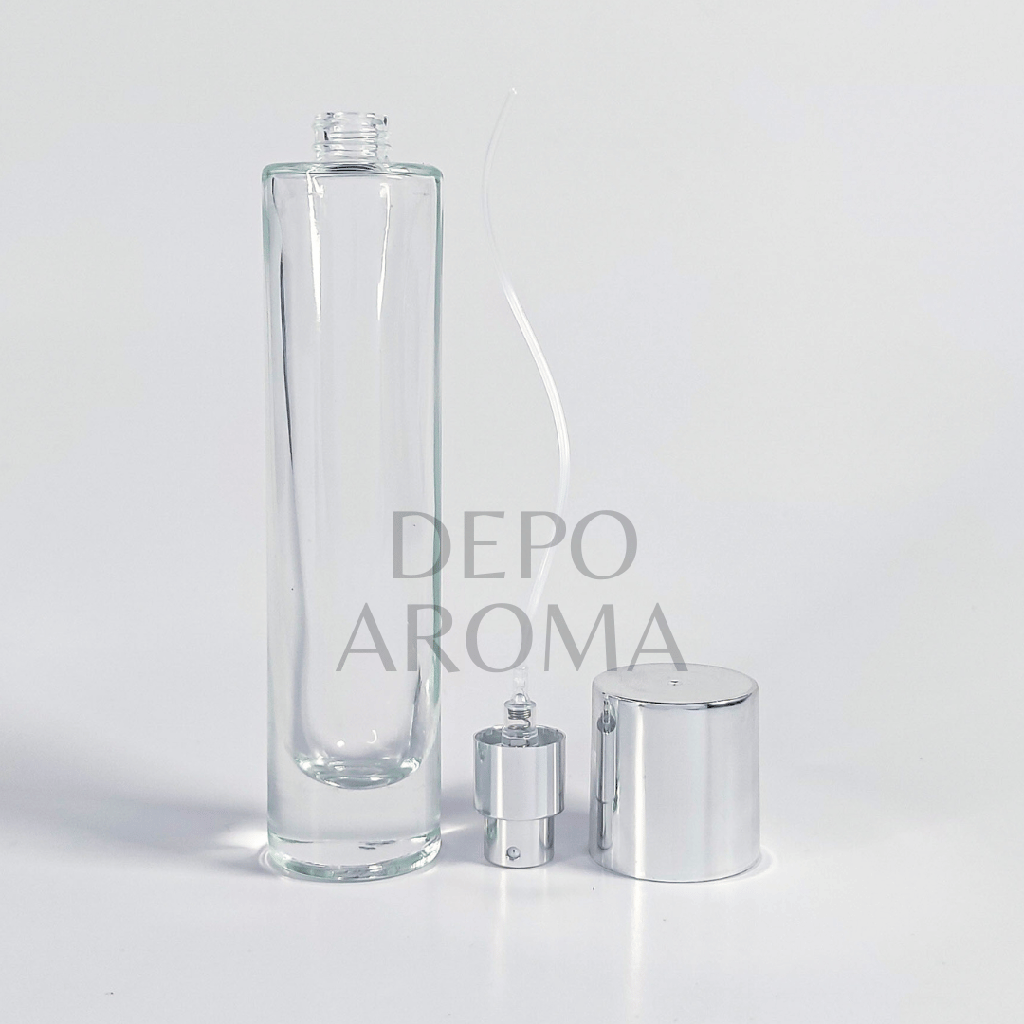 Botol Cassa Trans 50Ml Tutup Silver
