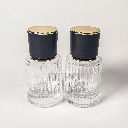 Botol Chloe 30ml Pump Press Ttp Hitam Gold
