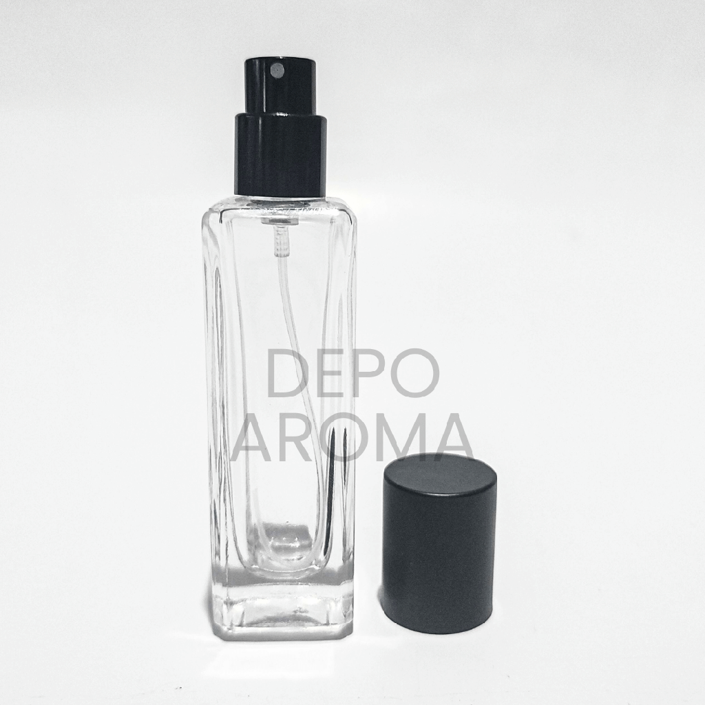 Botol Jojo Balok 30Ml Easypump Ttp Hitam Doff