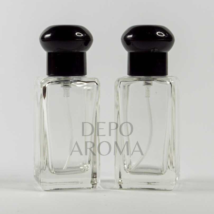Botol Jojo Pendek Screw 30ml Mushroom Black