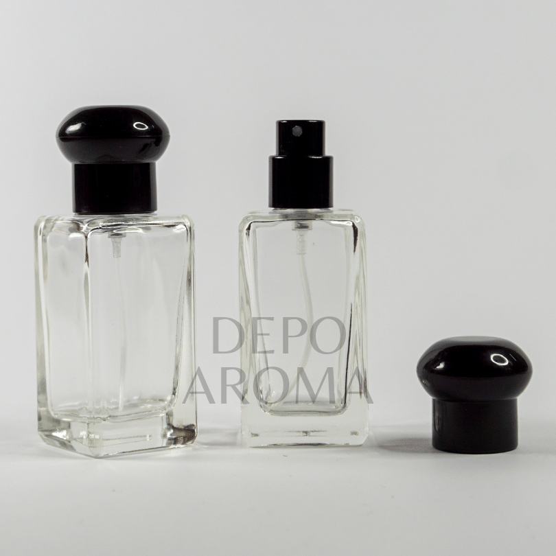 Botol Jojo Pendek Screw 30ml Mushroom Black
