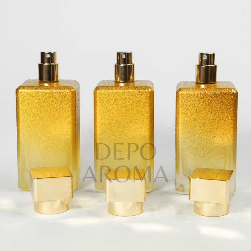 Botol Gold Glitter Screw 100ml