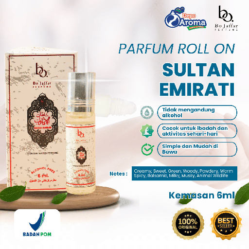 [BOR006] Bo jaffar Roll On 6 ml Sultan Emirati