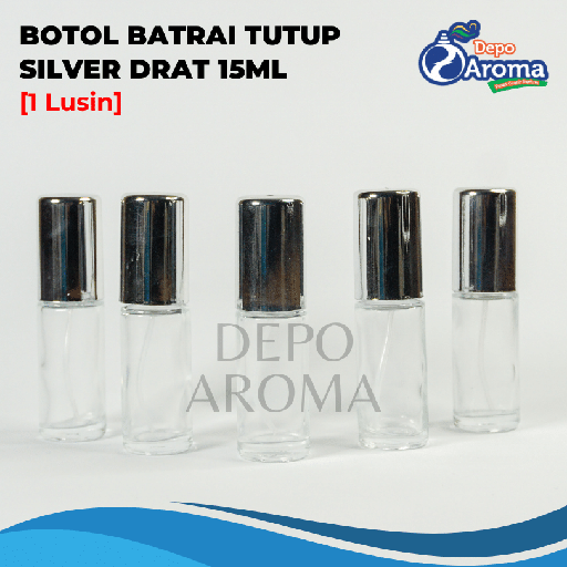 [BTLKC00215] Botol Batrai FX 15ml Silver