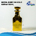 [BTLKC0014GLD] Botol Bibit Jin Gold Kotak 150Ml