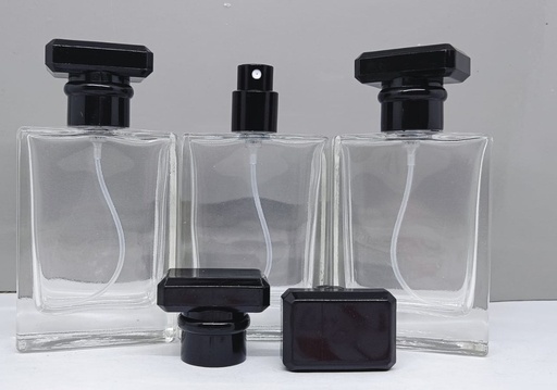 [BTLKC0202] Botol Chanel Trans Tutup Hitam Glossy 50ml