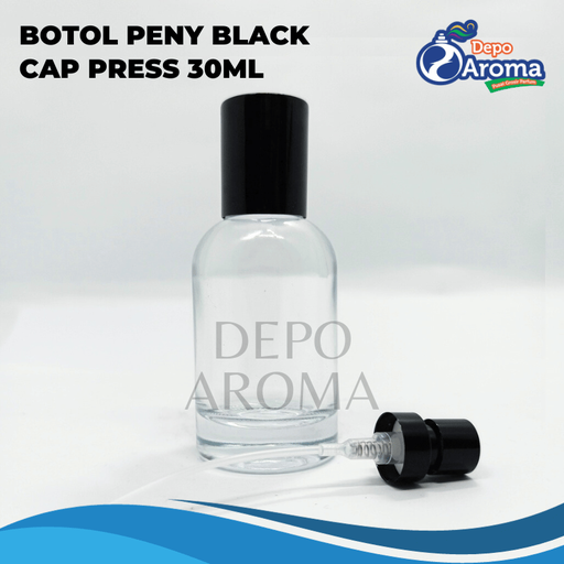 [BTLKC0188] Botol Peny 30Ml Black Cap Crimping