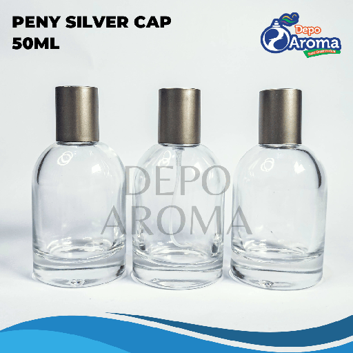 [BTLKC00LLB] Botol Peny Trans 50Ml Silver Cap