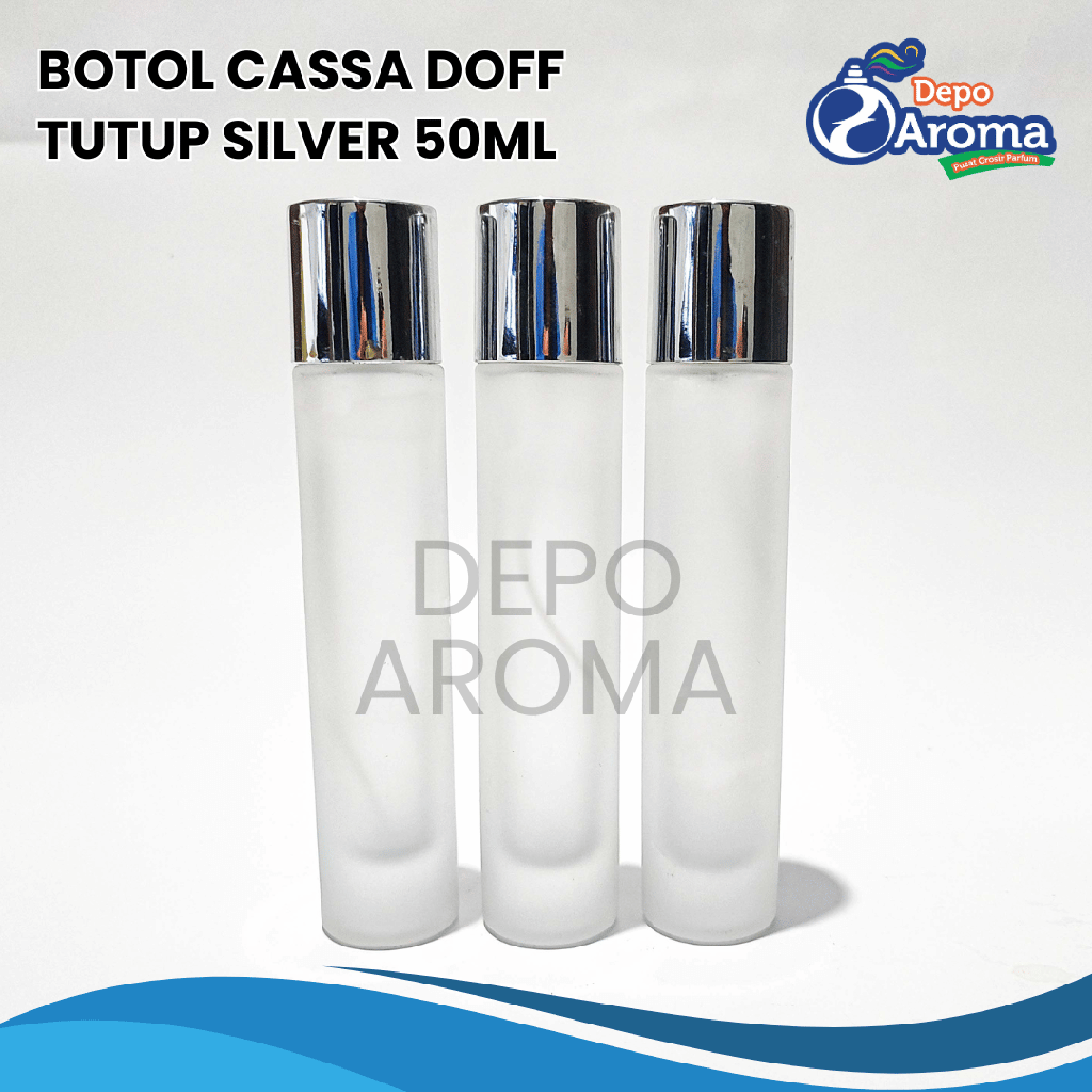 Botol Cassa Doff Tutup Silver 50Ml