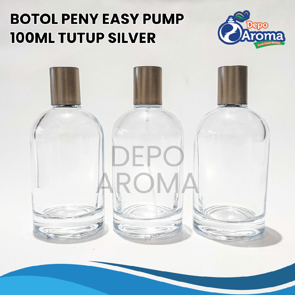 Botol Peny Easy Pump 100ml Tutup Silver
