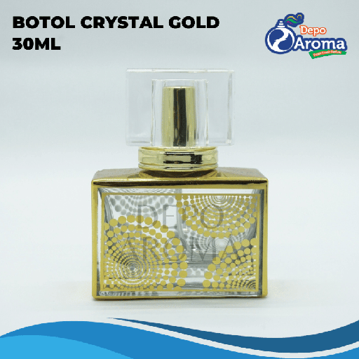 [BTLKC0088] Botol Crystal Gold 30Ml