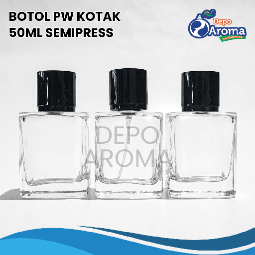 [BTLKC0199] Botol PW Kotak 50ml Semipress