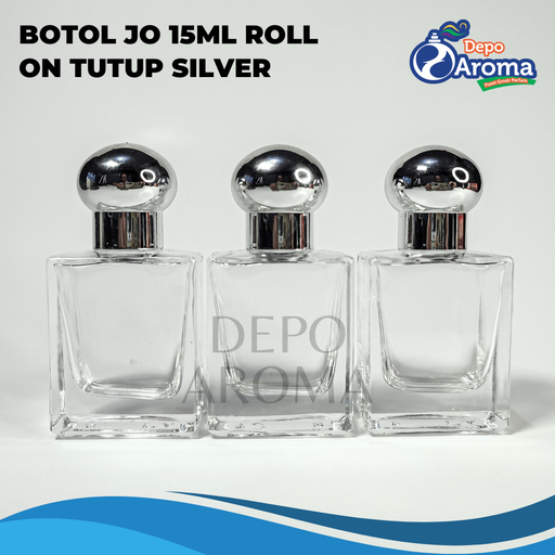[BTLKC00251] Botol Jo Roll On 15Ml Tutup Silver